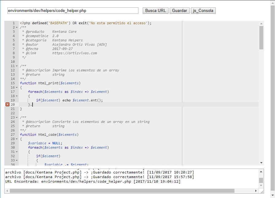 Prototipo de Kentana Editor